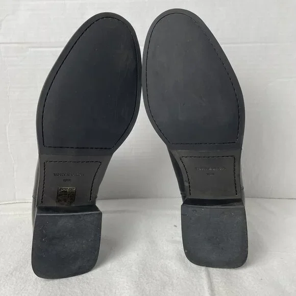 Tory Burch Black Leather Slip-on Ankle Boot - Picture 6 of 9